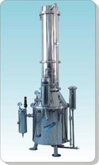 列管式冷却装置蒸汽重蒸馏水器 ​不锈钢塔式蒸汽重蒸馏水器 电热蒸馏水器 200升 