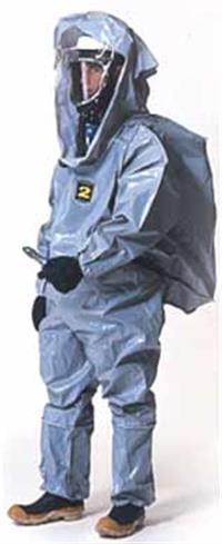  毒气防护服 ​全密闭B级防护服 盎斯聚丙烯复合防护服 腐蚀气体液体化学物防护服