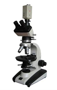 摄像反射偏光显微镜 三目滑板式显微镜 偏光显微镜